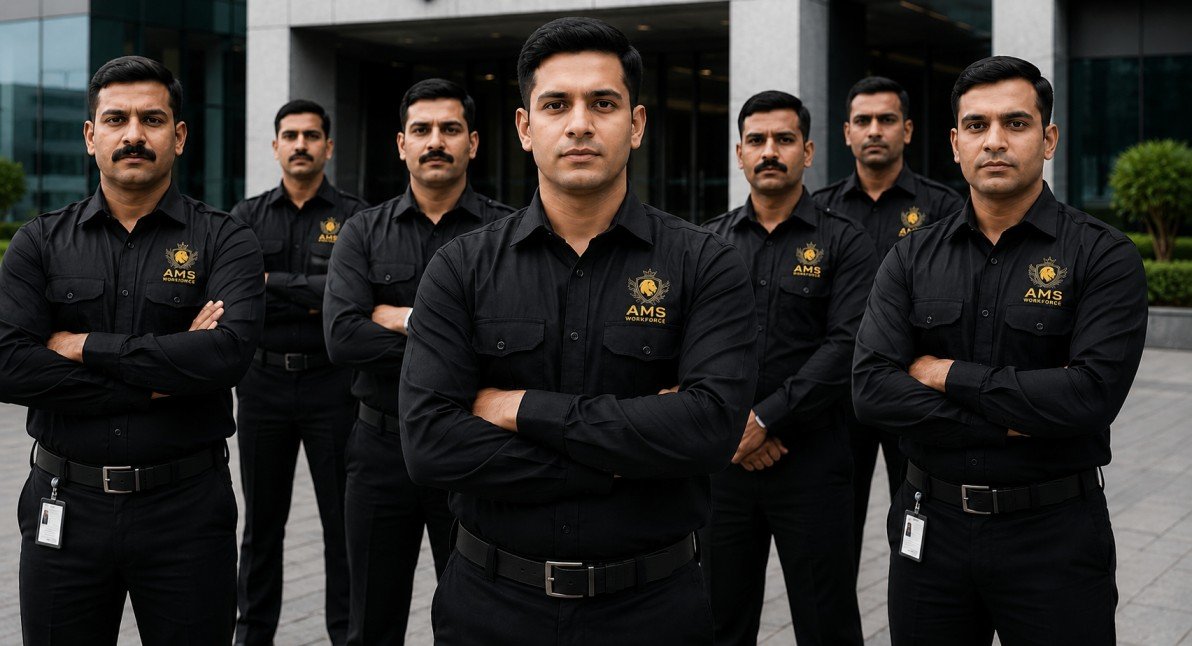Professional security guard and manpower services team in India